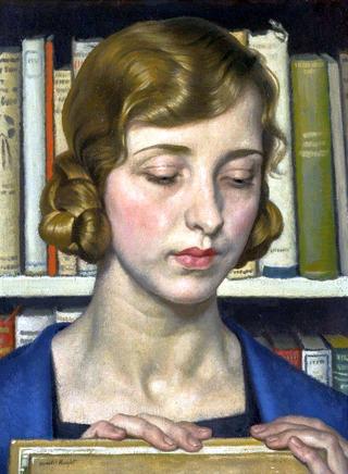 Books, Portrait of Laura Knight