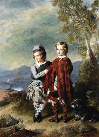 Albert Edward, Prince of Wales, with Prince Alfred