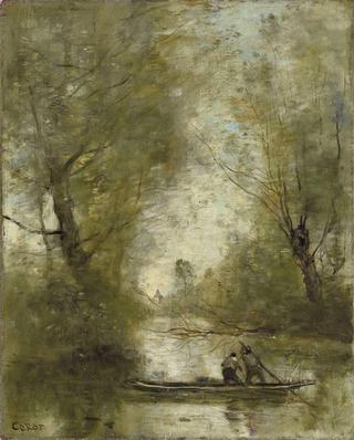 Two Boatmen on a River