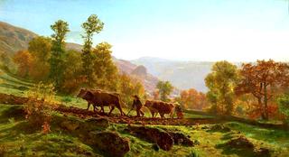 Ploughing, Early Morning