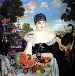 The Merchant's Wife Having Tea