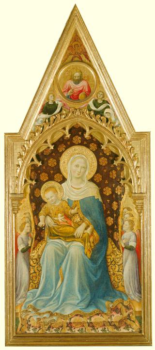 方形祭坛画，圣母子