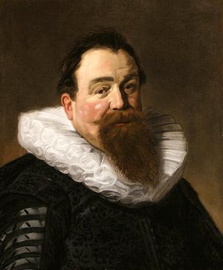 Portrait of a bearded Gentleman, bust length, wearing a coat and white ruff
