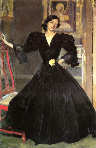 Señora de Sorolla (Clotilde Garcia del Castillo, 1865-1929) in Black