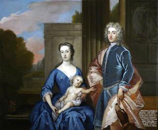 托马斯·赫斯基，他的妻子玛莎·圣阿曼德，还有一个儿子