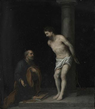 Christ at the Column with Saint Peter