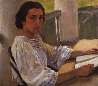 Portrait of M. E. Solntseva, the Artist's Sister