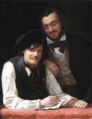 Self-Portrait of the Artist with Brother