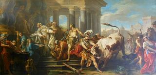 Theseus Taming the Bull of Marathon (Nice version)