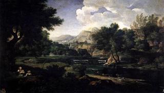 Landscape with Mary Magdalen Worshipping the Cross