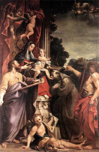 Madonna Enthroned with Saint Matthew