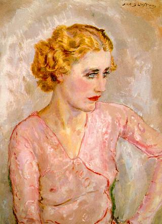 Portrait of a Young Woman in Pink Blouse