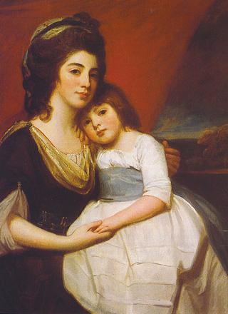 A Portrait of Lady Georgiana Smyth and Child