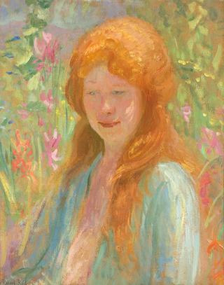 Portrait of a Young Women in Garden