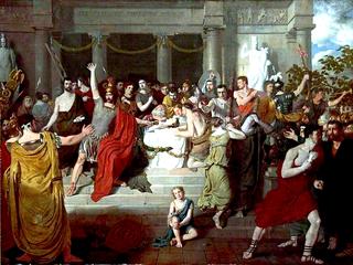 布鲁特斯劝诫罗马人为卢克雷蒂亚的死报仇