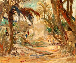 Marabout in a Palm Grove