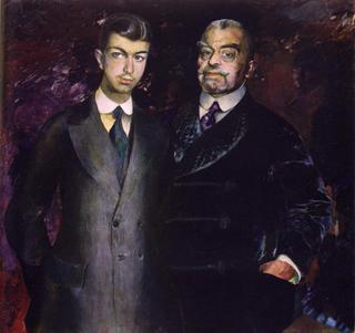 Portrait of P.I. Kharitonenko with His Son