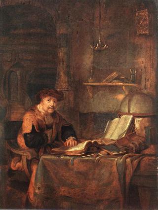 A Scholar with His Books