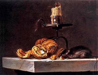 Still Life with Mouse and Candle