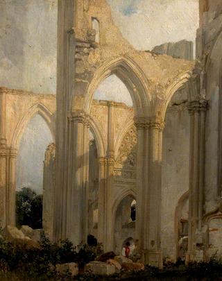 Transept Ruins of the Abbey St Bertin, St-Omer, France