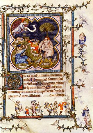 Hours of Jeanne de Navarre, Annunciation of the Shepherds