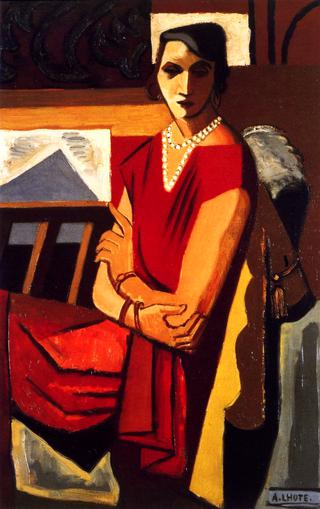 Portrait of Anne in a Red Dress
