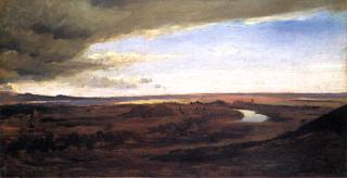 The Roman Campagna, with the Tiber