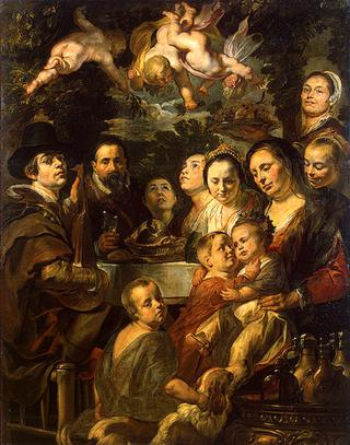 Self Portrait with Parents, Brothers and Sisters