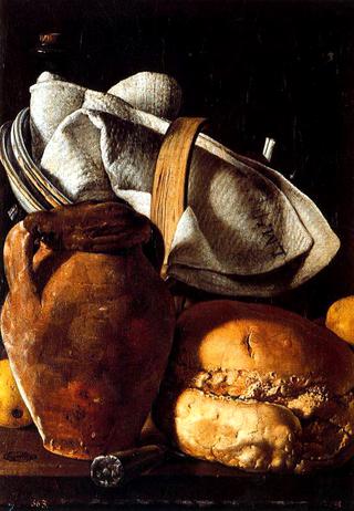 Still-life with Cantarilla and Bread