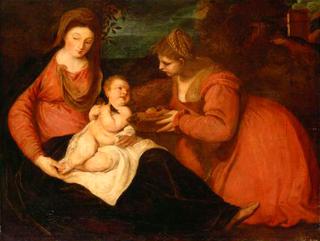 Madonna and Child with Saint Dorothea