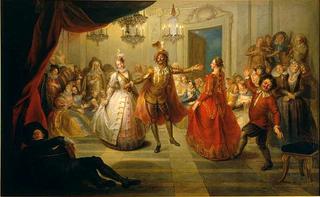 唐吉诃德的故事-唐吉诃德在巴塞罗那舞会上跳舞
