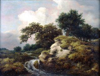 Landscape with Dune and Small Waterfall