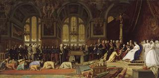 1861年6月27日，拿破仑三世皇帝在枫丹白露宫接见暹罗大使