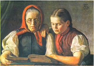Mother and sister of the artist