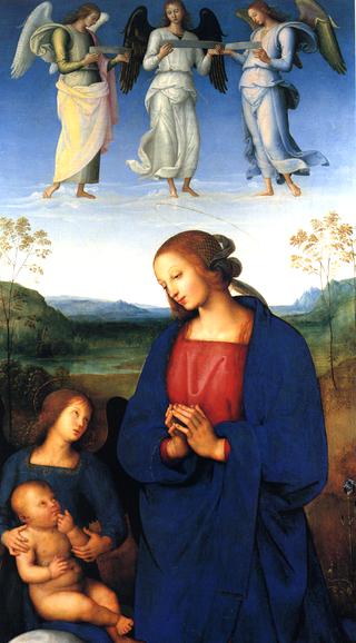 圣母与天使之子（中央饰板选自祭坛画，Certosa）