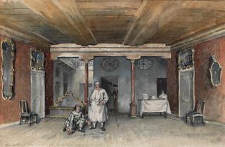 Set Design for Carlo Goldoni's Play "Servant of Two Masters"