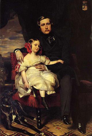 Napoleon Alexandre Louis Joseph Berthier, Prince de Wagram and his Daughter, Malcy Louise Caroline