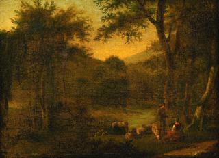 Landscape with Figures and Sheep