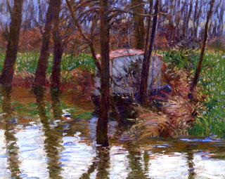 The River Epte with Monet's Aelier-Boat