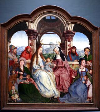 圣安妮祭坛画：三联画（中央面板）