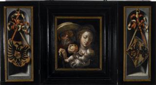 The Holy Family with Coats of Arms of Charles V and Isabella of Portugal