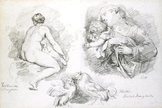 Sheet of Studies after Veronese, Bassano and Lotto