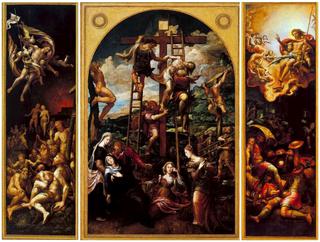 Triptych: Deposition, Resurrection of Christ, and Christ's Descent into Limbo