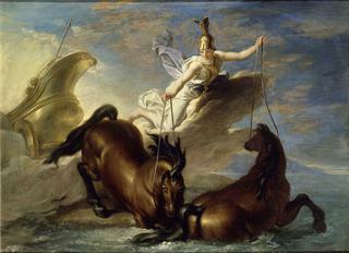 密涅瓦的故事-密涅瓦把马浇灌到海里