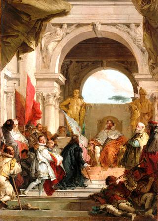 The Investiture of Bishop Harold as Duke of Franconia (Study)