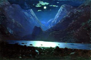 Moonlit Night in the Daryala Gorge