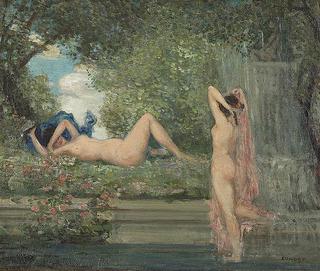 Two Nymphs in a Garden