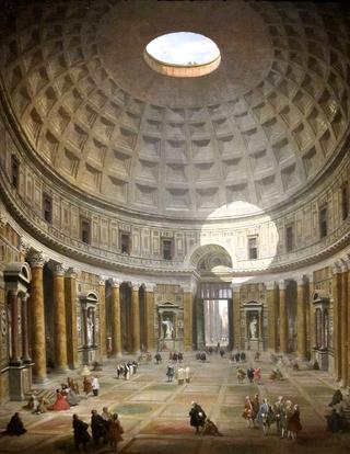 The Interior of the Pantheon in Rome