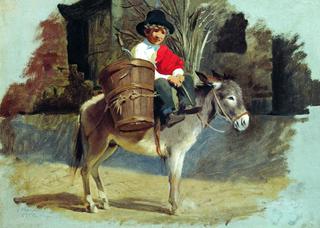 Boy Riding the Donkey