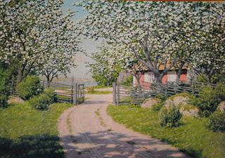 Cabin with Fruit Trees